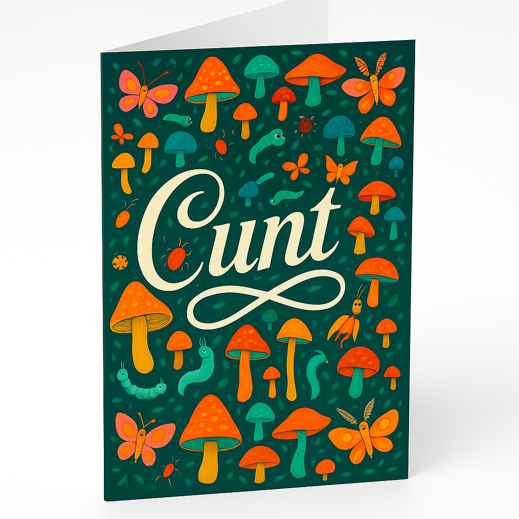 Greetings Card A5 | Cunt