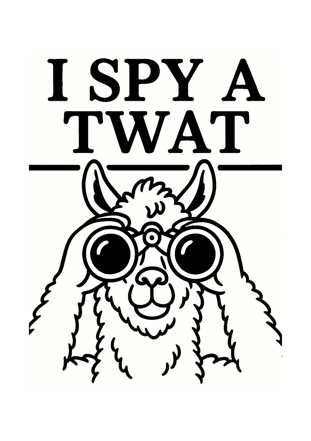 Foul Frame | SPY A TWAT | A5 or A4 Photo in Frame