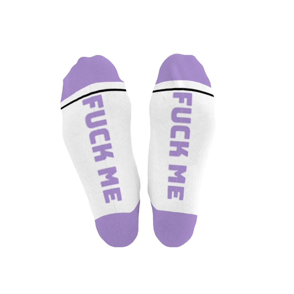 FUCK ME | Cotton Crew Socks | Sports | mid-length