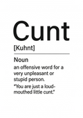 Cunt Definition | Problematic Prints