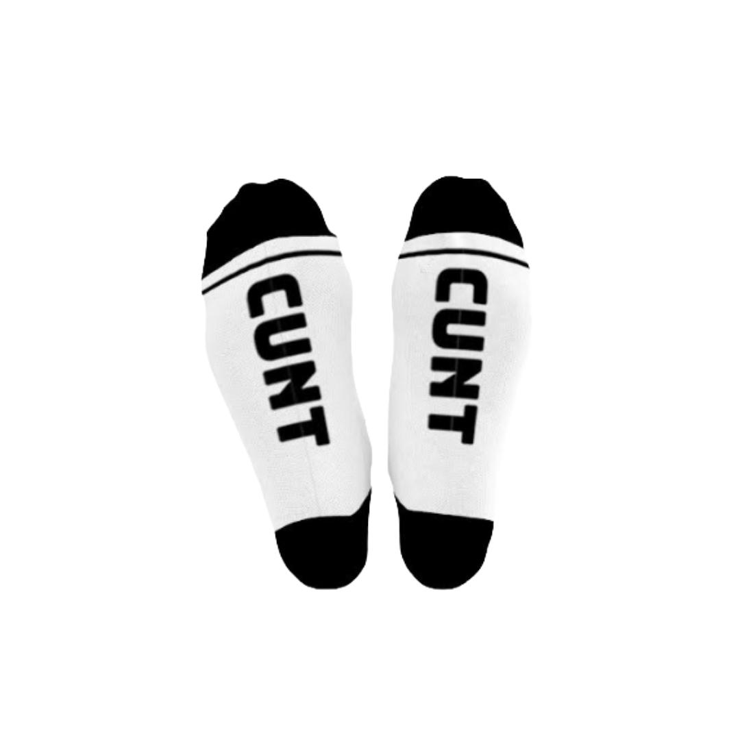 CUNT | Cotton Crew Socks | Sports | mid-length
