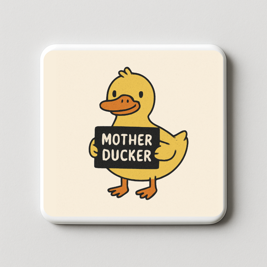 Mother Ducker | Mischievous Magnet | 5cm x 5cm