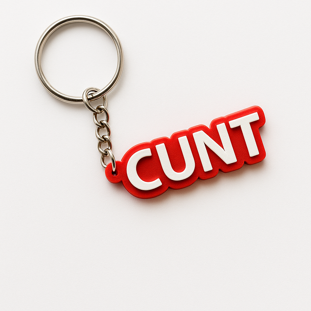 CUNT | Keychains | 3D Printed