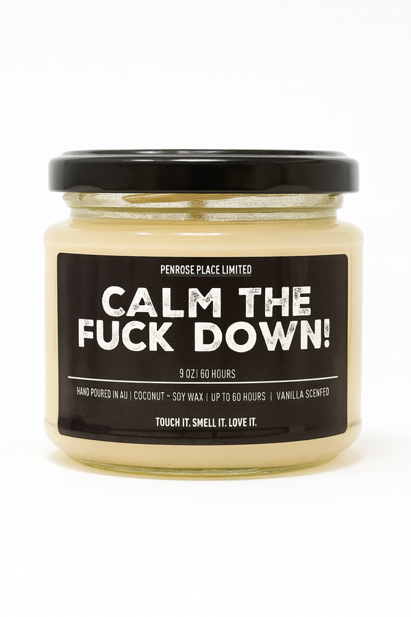 Calm The Fuck Down | Naughty Glassjar Candle | 225g | 35 hours