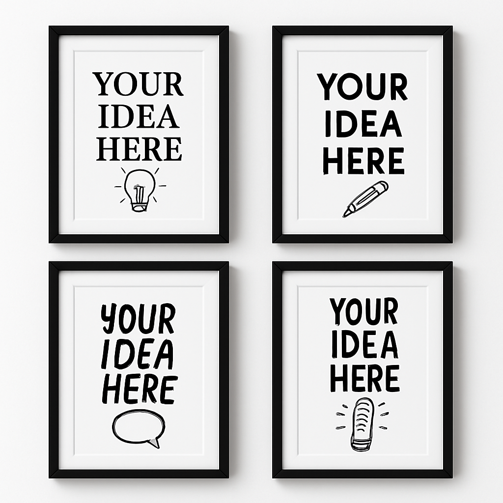 Custom & Bespoke | Photo in Frame (A4) and FREE Design Service