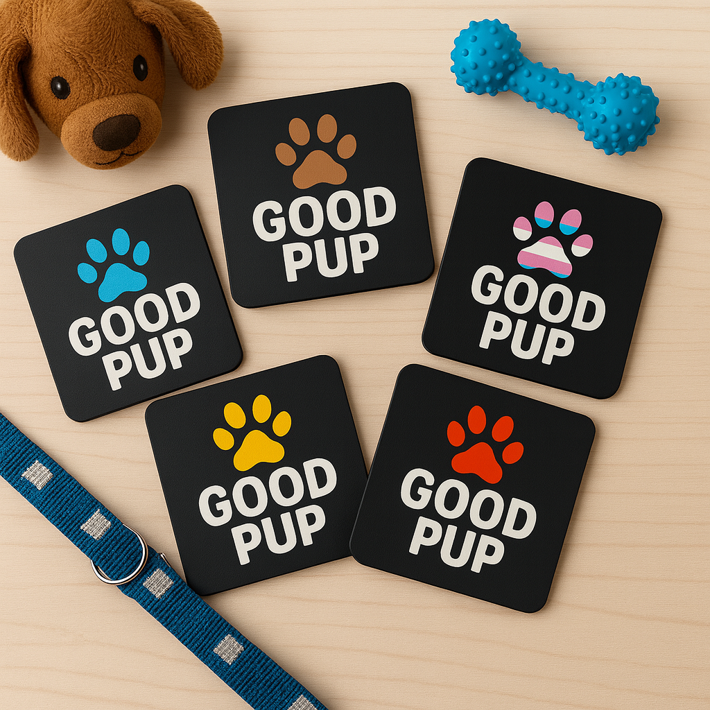 Good Pup Paw | Kink Fetish Coasters | Pup Play