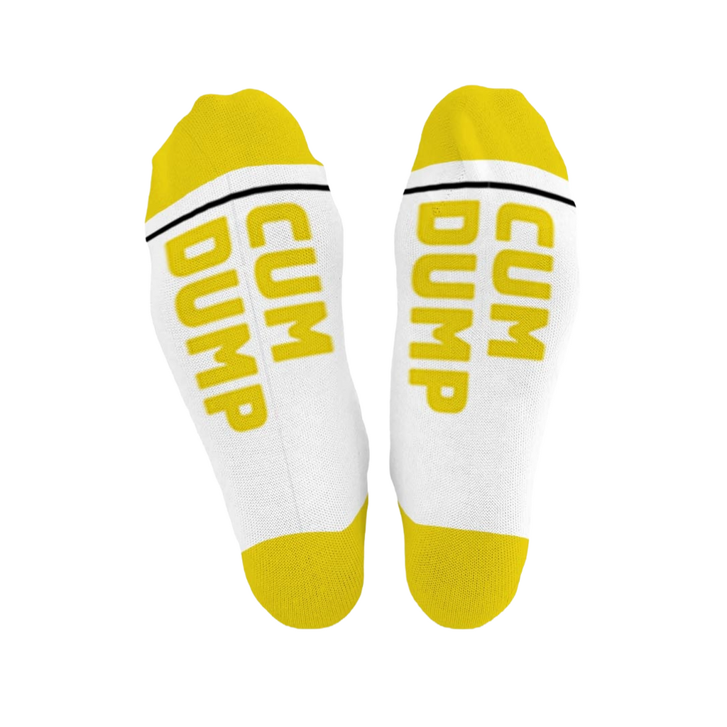 CUM DUMP | Cotton Crew Socks | Sports | mid-length