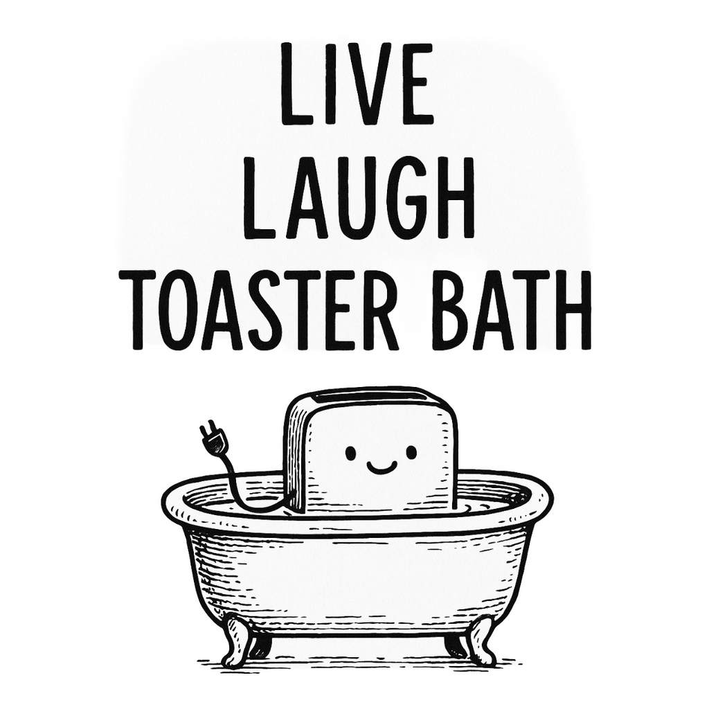 Cheeky Coasters  |LIVE LAUGH TOASTER BATH