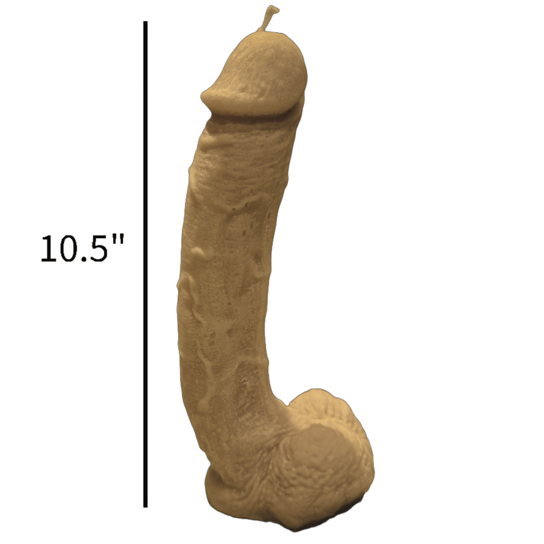 10.5" Cock | Pumpkin Spice Penis | LX Candle