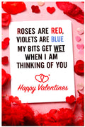Roses are Red Violets are Blue | Valentine’s Day Card | A5