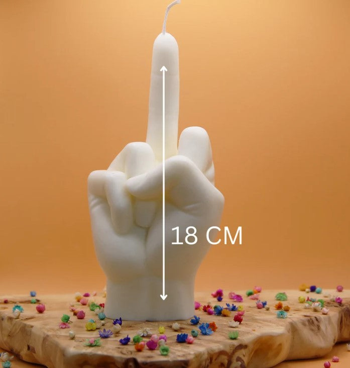 XL Middle Finger | 18cm | Fuck U | Candle