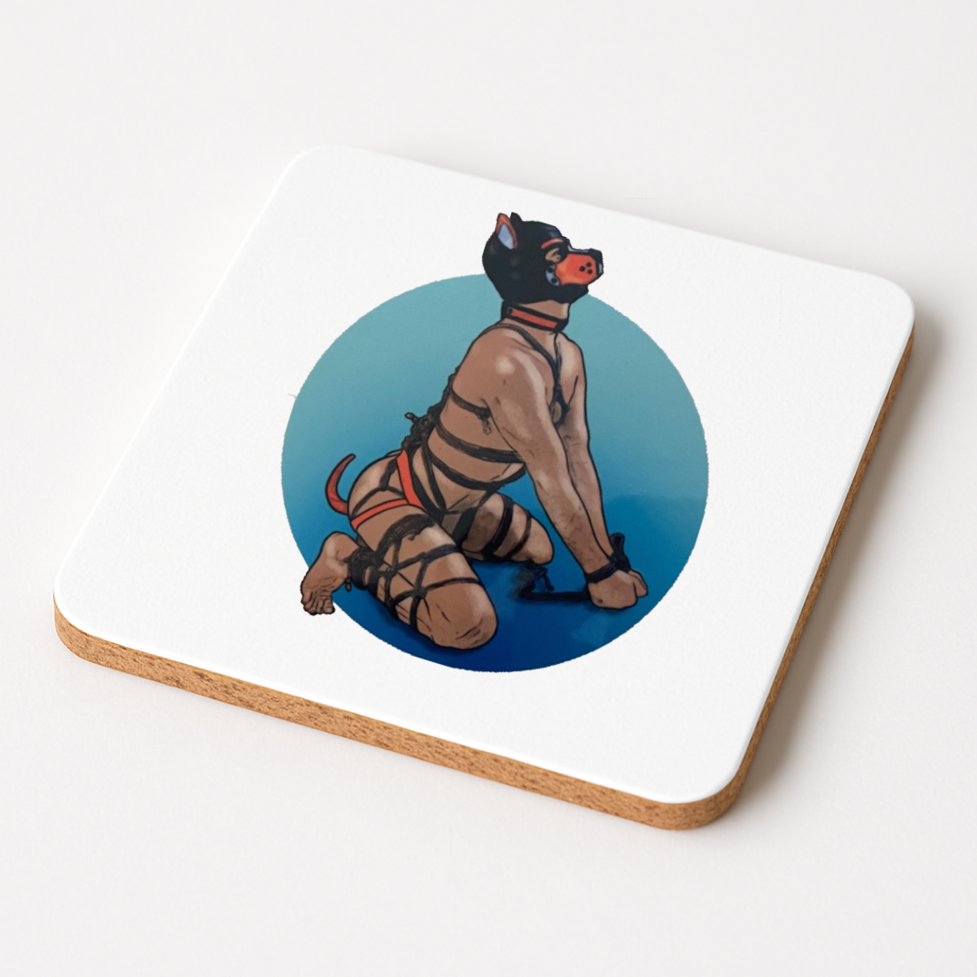 Bound Pup | Kink Fetish Coasters | Pupplay