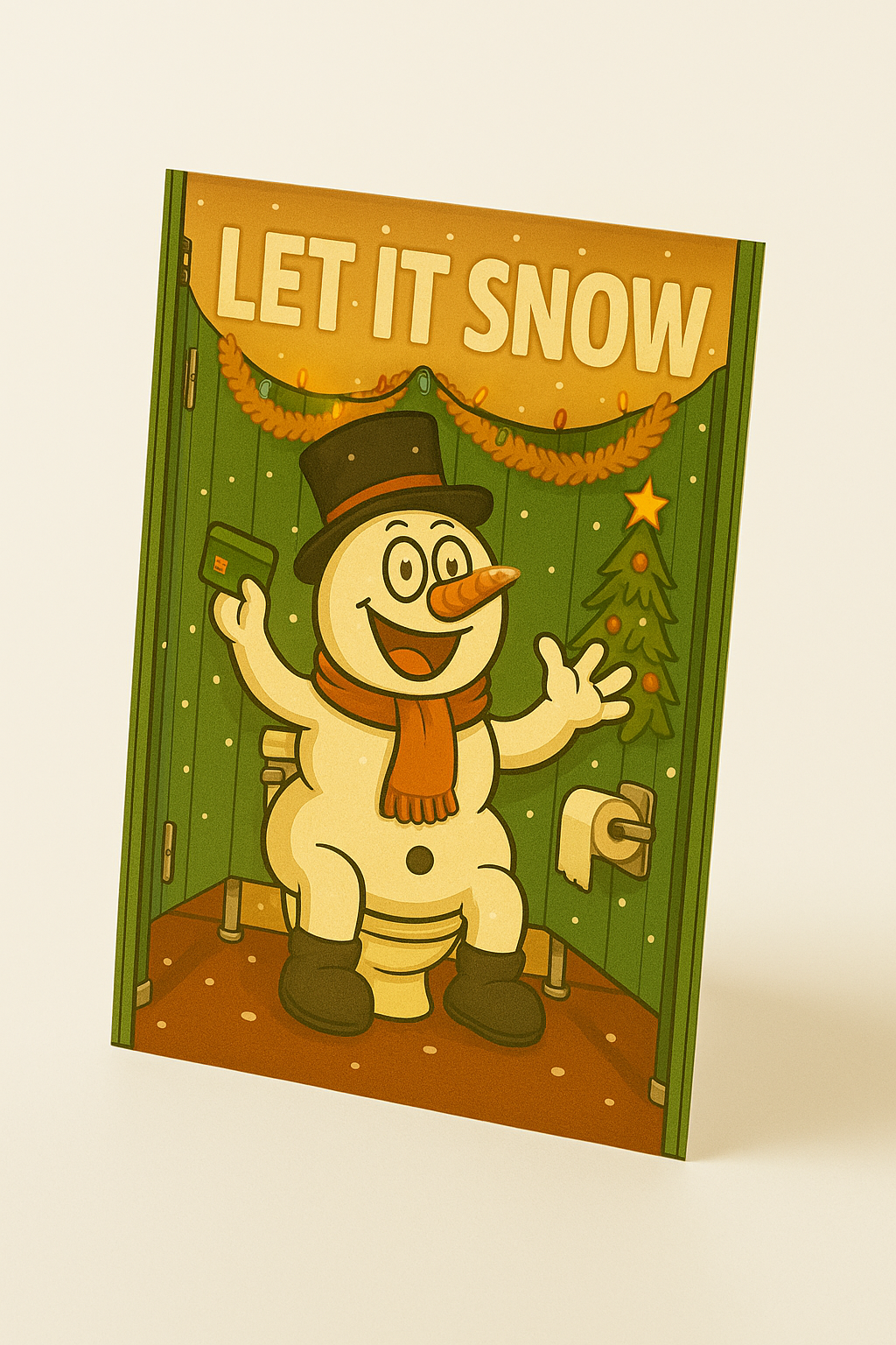 Let it Snow | Cheeky Christmas Card | A6