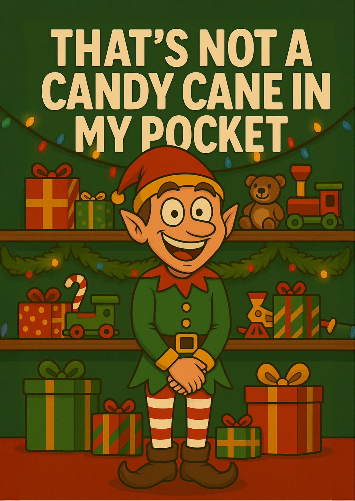 Not a Candy Cane | Cheeky Christmas Card | A6