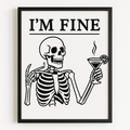 Foul Frame | I'M FINE | A5 or A4 Photo in Frame