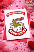 Happy Valentine’s Day send  noods | Valentine’s Day Card | A5