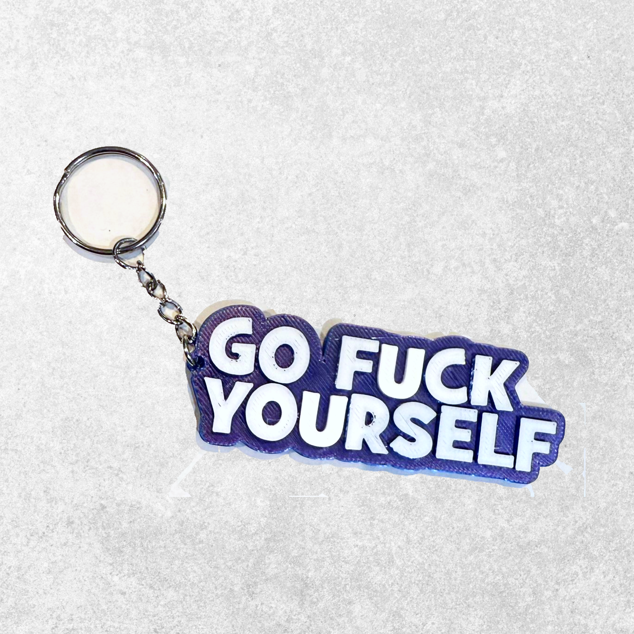 Custom & Bespoke |  3D Printed Keychain set of 6 and FREE Design Service