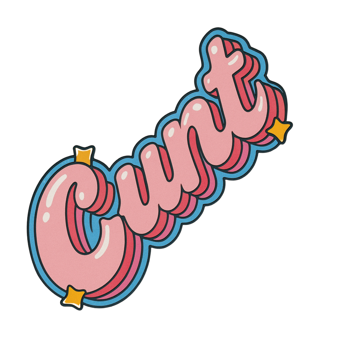 Cheeky Coasters  | CUNT (Bubble)