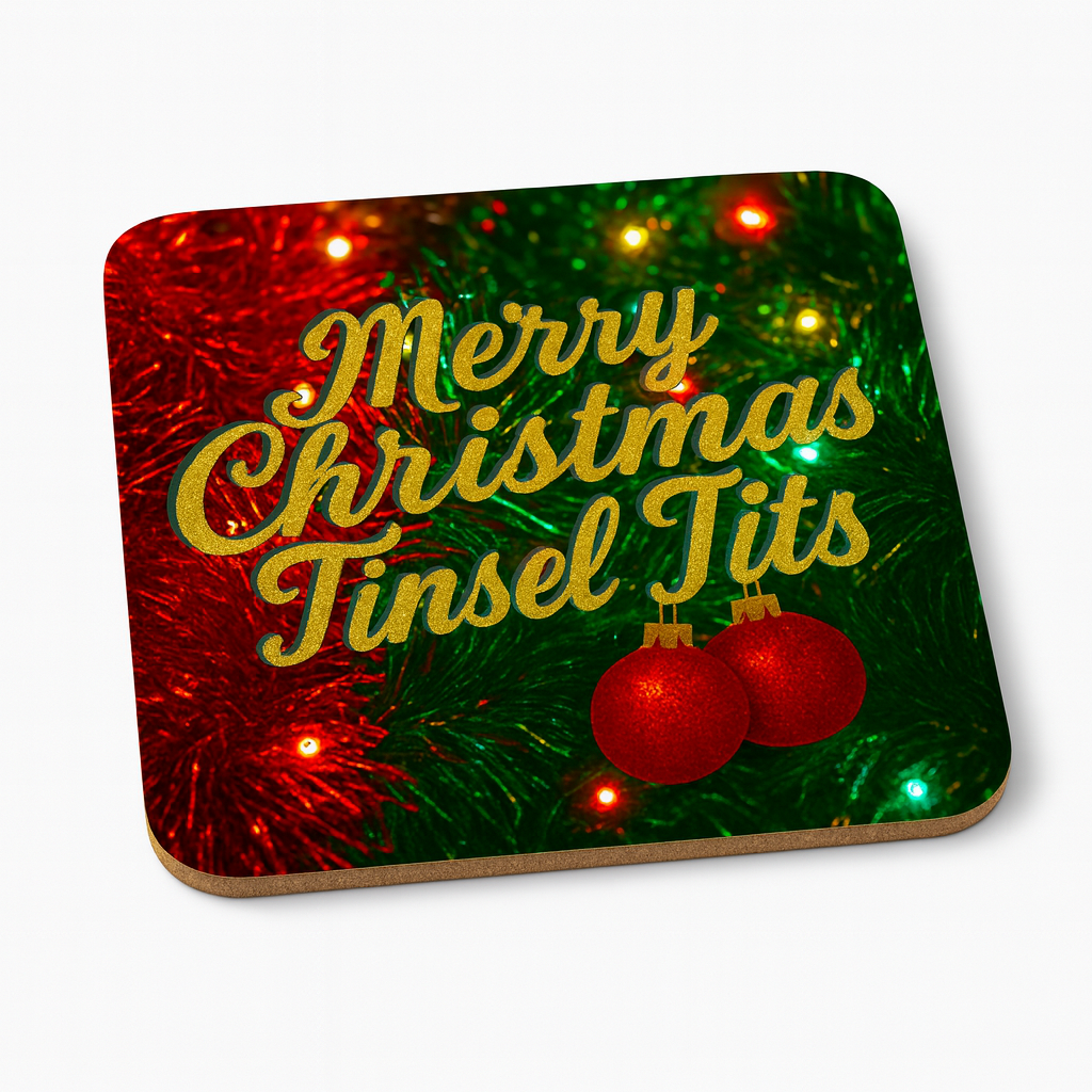 Tinsel Tits | Cheeky Coasters | Christmas