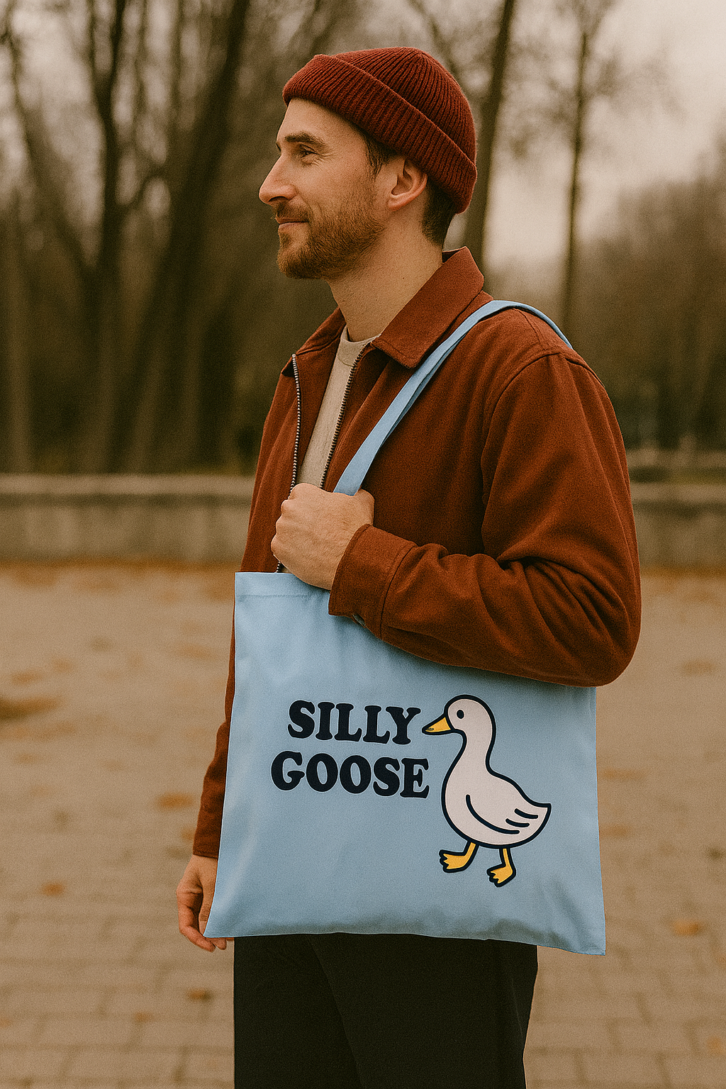 Silly Goose | Tote Bag | Sky Blue