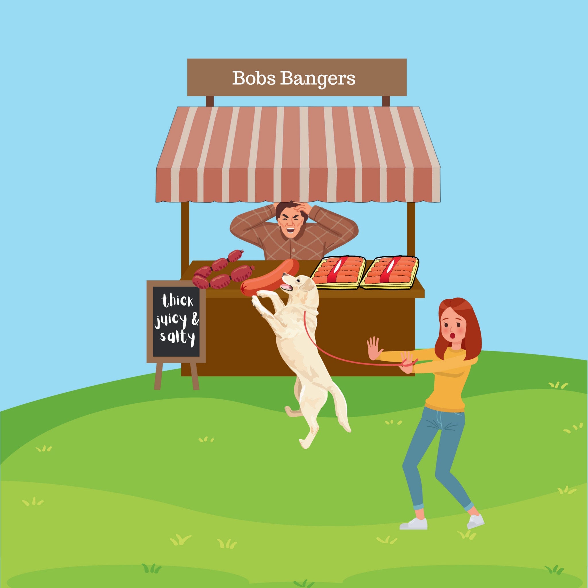 Claire Goes To The Sausage Market